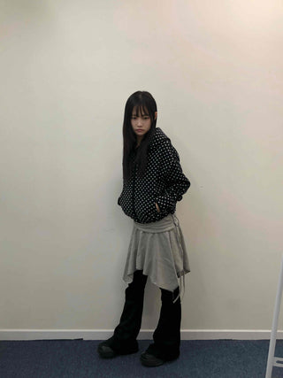 Asymmetrical Layered Midi Skirt