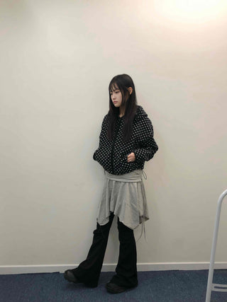 Asymmetrical Layered Midi Skirt