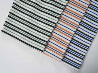 Kuel Striped Oversized Collared Long Sleeve Tee