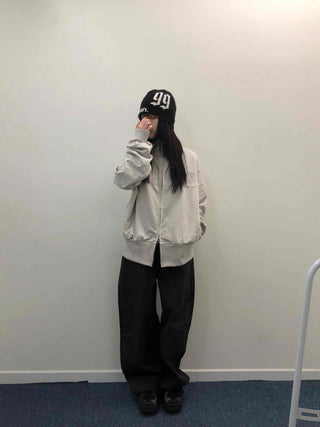 Relaxed Striped Ribbed Wide Pants