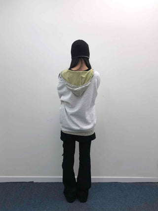 Leopard Big Star Print Oversized Sweatshirt