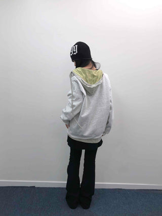 Leopard Big Star Print Oversized Sweatshirt