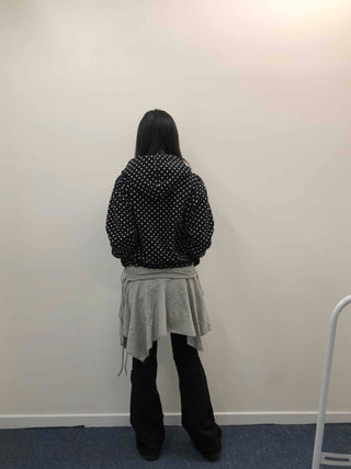 Wide Pintuck Bootcut Skirt Pants