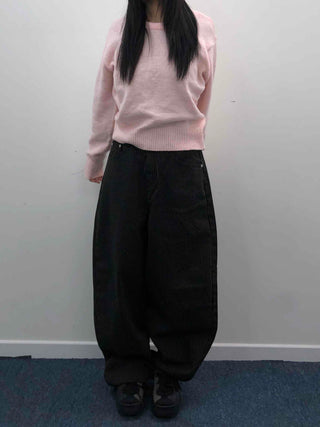 Soft Pastel Loose Fit Round Neck Knit