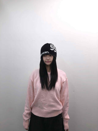 Soft Pastel Loose Fit Round Neck Knit