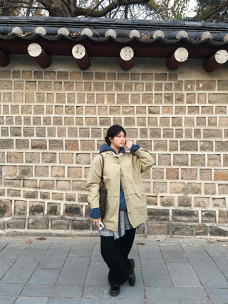 Cozy Fit Diagonal Zipper Hooded Zip-Up Fleece