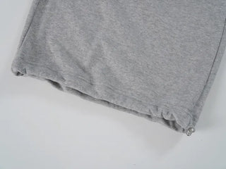 Lare Softy Frill Lettering Bermuda Pants