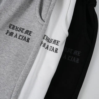 Lare Softy Frill Lettering Bermuda Pants