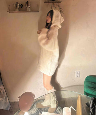 Soft Avant-Fit Long Hooded Knit