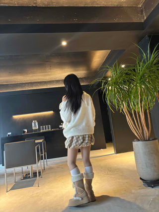 Romantic Cozy Strap Off-Shoulder Knit