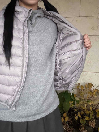Minimal Basic Lightweight Short Padded Jacket