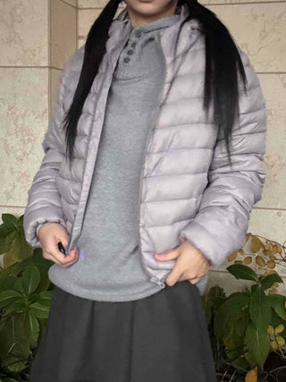 Minimal Basic Lightweight Short Padded Jacket
