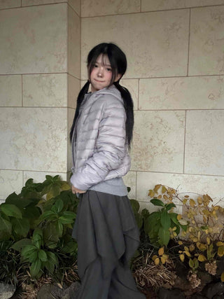 Minimal Basic Lightweight Short Padded Jacket