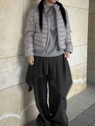 Minimal Basic Lightweight Short Padded Jacket