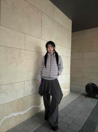 Minimal Basic Lightweight Short Padded Jacket