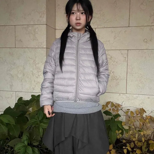 Minimal Basic Lightweight Short Padded Jacket