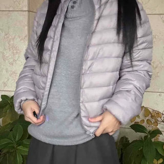 Minimal Basic Lightweight Short Padded Jacket