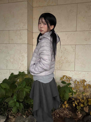 Minimal Basic Lightweight Short Padded Jacket