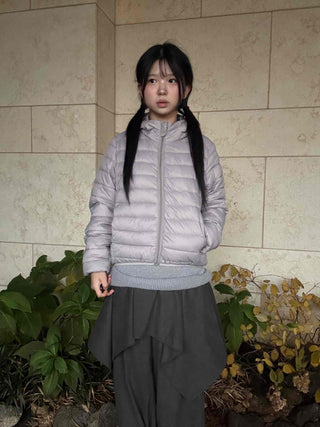 Minimal Basic Lightweight Short Padded Jacket