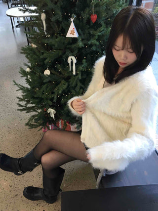 Soft Fur Angora Cardigan