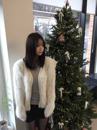 Soft Fur Angora Cardigan