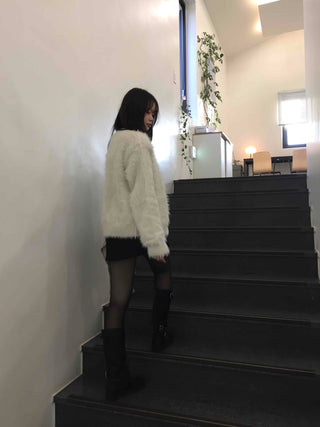 Soft Fur Angora Cardigan