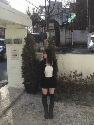 Frill Flare High-Waisted Mini Skirt
