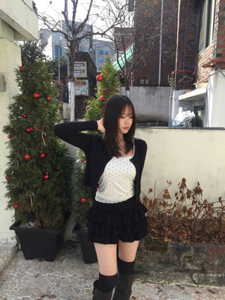 Frill Flare High-Waisted Mini Skirt