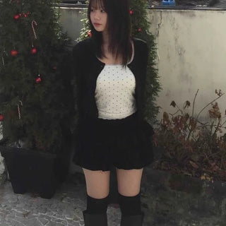 Frill Flare High-Waisted Mini Skirt