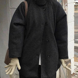 Cozy Loose Fit Turtleneck Coat