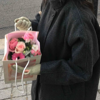 Cozy Loose Fit Turtleneck Coat