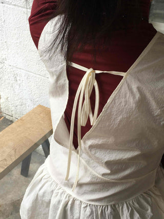 Layered Avant-garde Ruffle Bustier Blouse