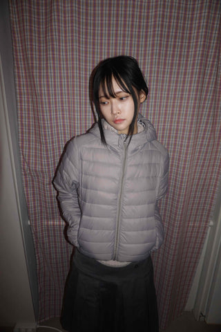 Oversized Balloon Zip-up Lightweight Padded Jacket