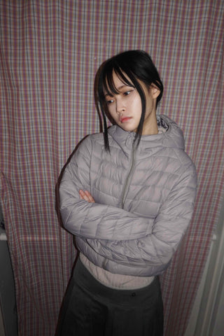 Oversized Balloon Zip-up Lightweight Padded Jacket