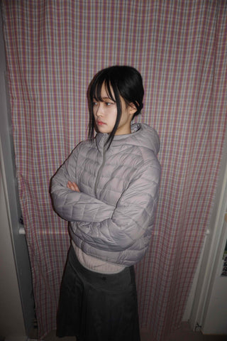 Oversized Balloon Zip-up Lightweight Padded Jacket
