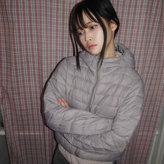 Oversized Balloon Zip-up Lightweight Padded Jacket