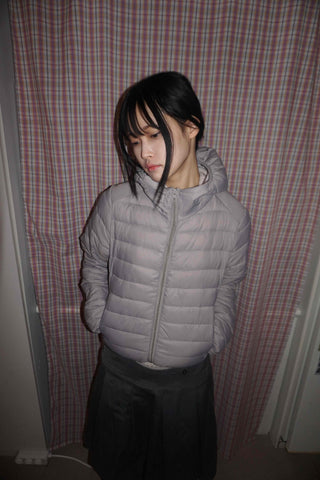 Oversized Balloon Zip-up Lightweight Padded Jacket