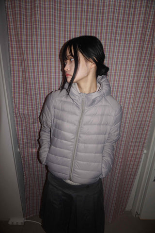 Oversized Balloon Zip-up Lightweight Padded Jacket