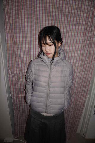 Oversized Balloon Zip-up Lightweight Padded Jacket