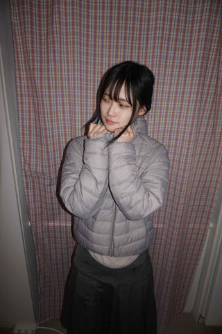Oversized Balloon Zip-up Lightweight Padded Jacket