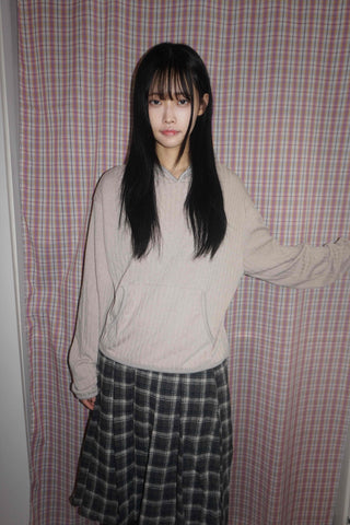 Delicate Fit Loose Kangaroo Pocket Hoodie