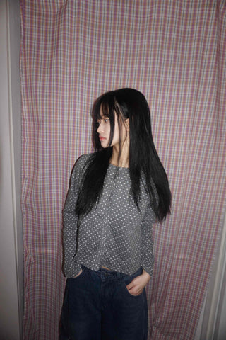 Mini Dot Crop Cardigan