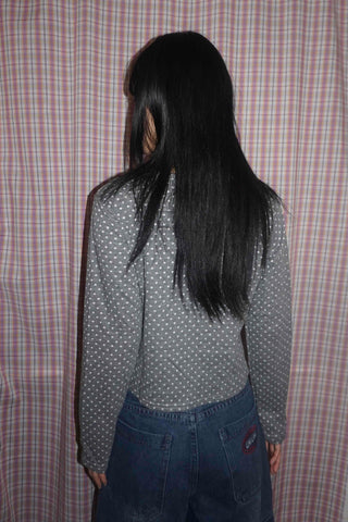 Mini Dot Crop Cardigan