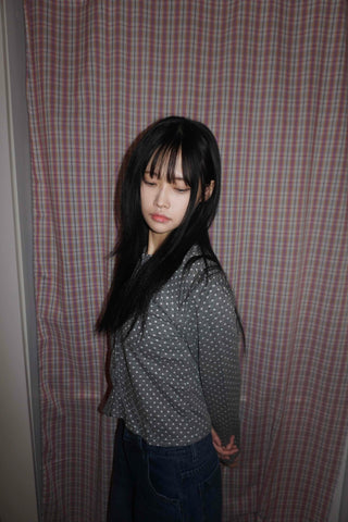 Mini Dot Crop Cardigan