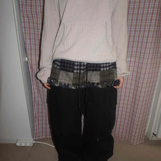 Check Frill Layered Skirt