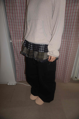 Check Frill Layered Skirt