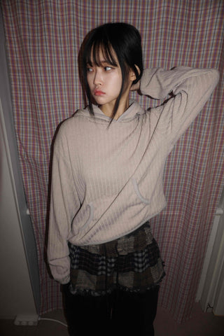 Check Frill Layered Skirt