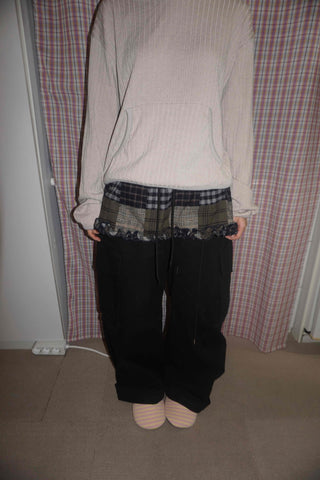 Check Frill Layered Skirt
