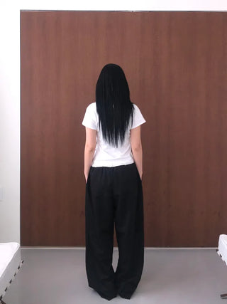 Soel Contrast Two Pintuck Wide Slacks