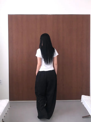 Soel Contrast Two Pintuck Wide Slacks